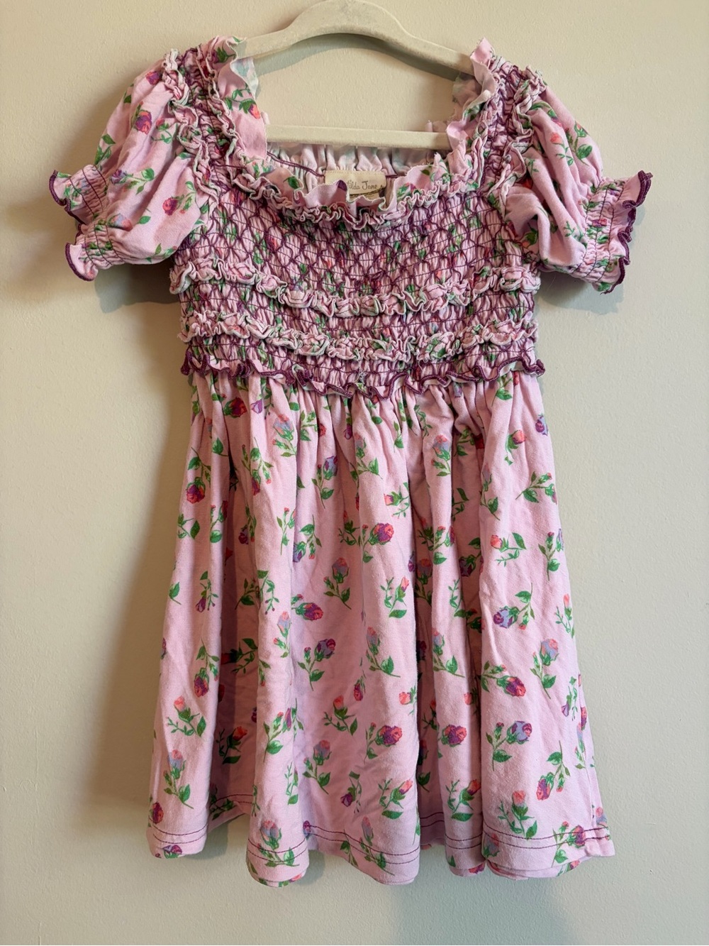 Matilda Jane Floral Smocked Puff Sleeve Dress
